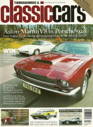 THOROUGHBRED & CLASSIC CARS 2001 MAY - 928 v ASTON V8, ELITE v JENSEN HEALEY